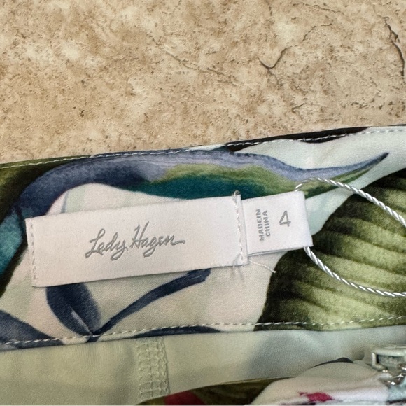 NWT Lady Hagen Women’s Palm Overlap Snap Athletic Skort Tropical Mint Size 4 - Picture 7 of 11